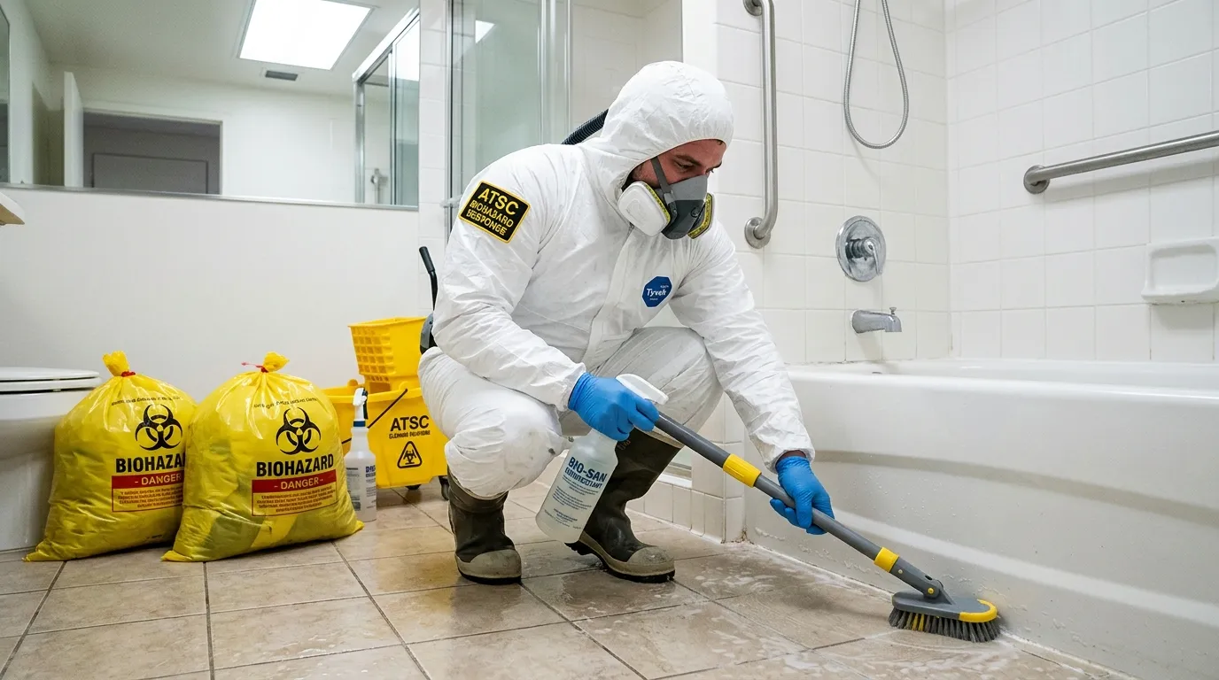 Decontamination equipment deployed for Blood Cleanup in Downers Grove